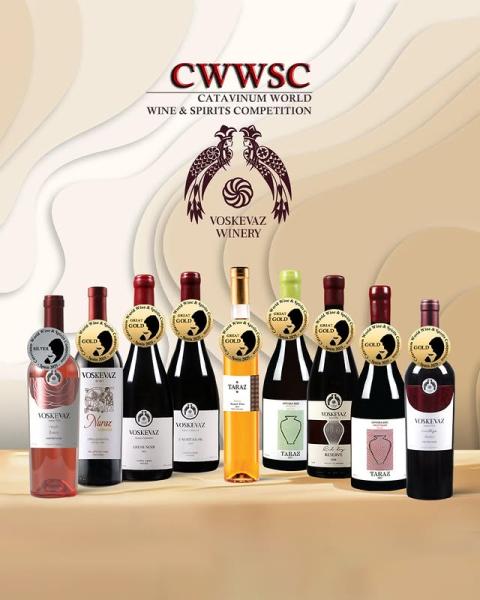 Award-winning wines from Voskevaz Winery at the prestigious Catavinum 2025 competition