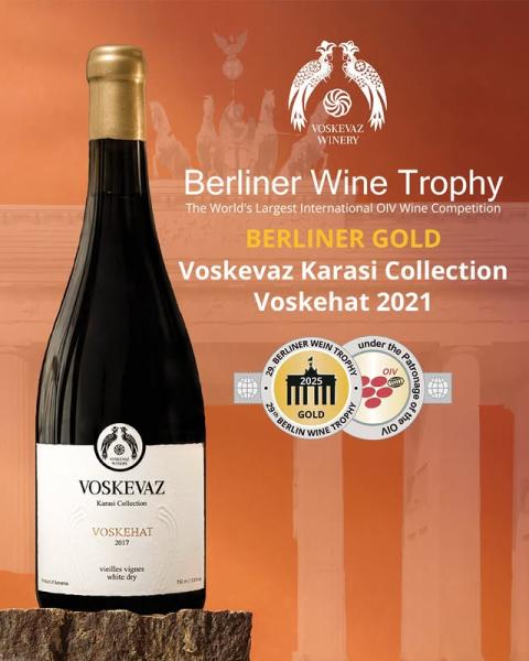 Voskevaz wins Berliner Gold-medal at the Berliner Wine Trophy 2025